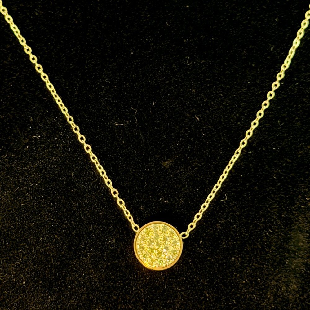 Ramla Lola Birthstone Necklace Peridot14K Gold-Plated New